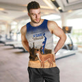 Australia Fraser Island Men Tank Top Dingo With Maheno Shipwreck K'gari Proud