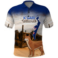 Australia Fraser Island Polo Shirt Dingo With Maheno Shipwreck K'gari Proud