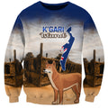 Australia Fraser Island Sweatshirt Dingo With Maheno Shipwreck K'gari Proud