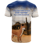 Australia Fraser Island T Shirt Dingo With Maheno Shipwreck K'gari Proud