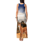 Australia Fraser Island Tank Maxi Dress Dingo With Maheno Shipwreck K'gari Proud