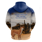 Australia Fraser Island Zip Hoodie Dingo With Maheno Shipwreck K'gari Proud