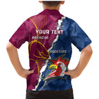 Personalised Roosters And Broncos Rugby Family Matching Mermaid Dress and Hawaiian Shirt NRL 2024 Dynamic Together