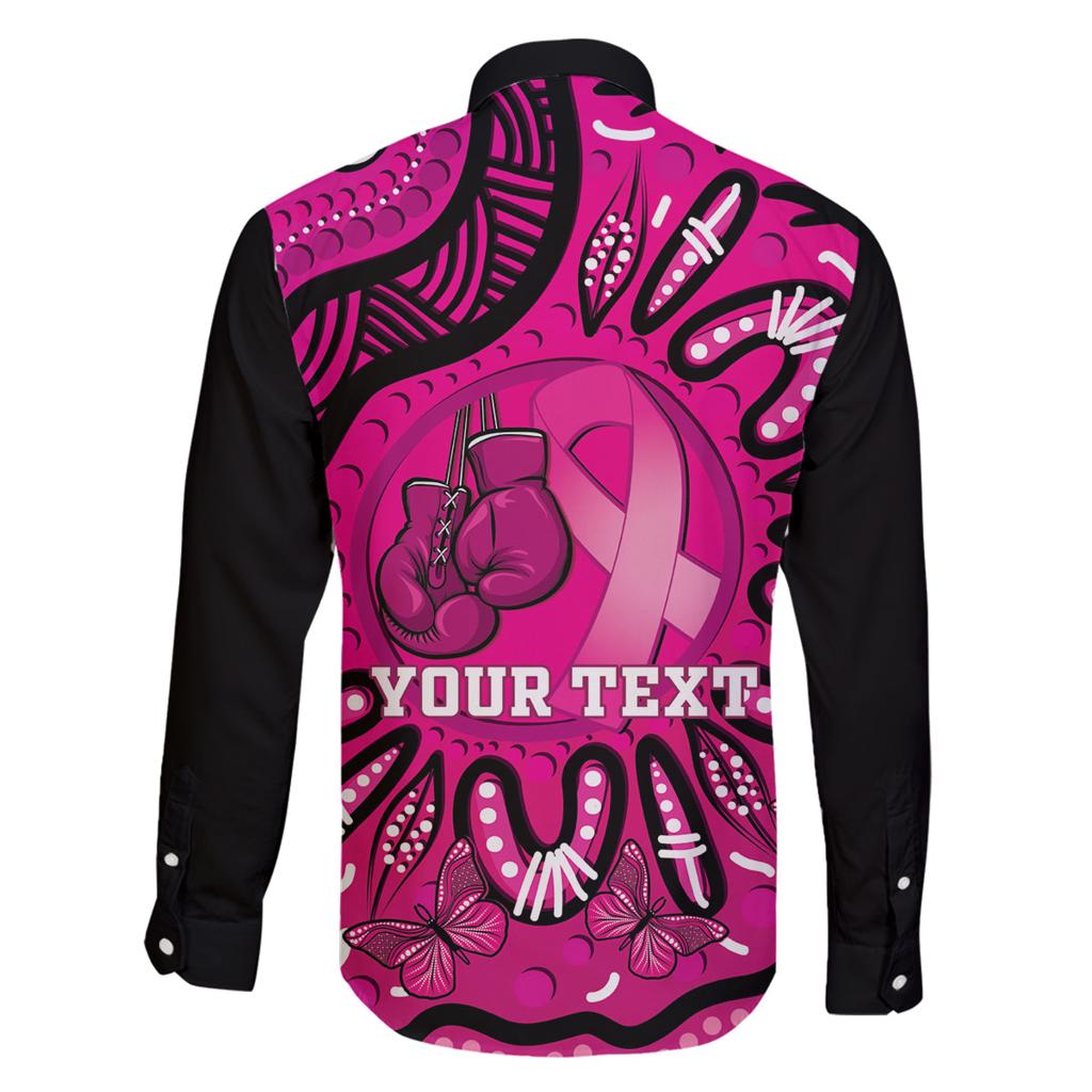 Personalised Australia Breast Cancer Family Matching Puletasi and Hawaiian Shirt Pink Boxing Ribbon Be Strong And Fight On