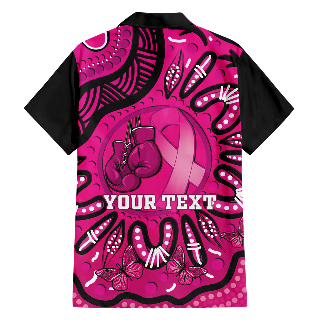 Personalised Australia Breast Cancer Hawaiian Shirt Pink Boxing Ribbon Be Strong And Fight On