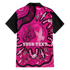 Personalised Australia Breast Cancer Hawaiian Shirt Pink Boxing Ribbon Be Strong And Fight On