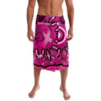 Personalised Australia Breast Cancer Lavalava Pink Boxing Ribbon Be Strong And Fight On