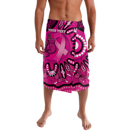 Personalised Australia Breast Cancer Lavalava Pink Boxing Ribbon Be Strong And Fight On