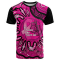 Personalised Australia Breast Cancer T Shirt Pink Boxing Ribbon Be Strong And Fight On