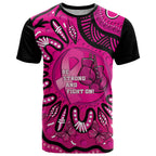 Personalised Australia Breast Cancer T Shirt Pink Boxing Ribbon Be Strong And Fight On