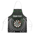Personalised New Zealand Darts Apron Dartboard Maori Fern Puhoro Art - Aussie Hoodie