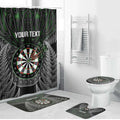 Personalised New Zealand Darts Bathroom Set Dartboard Maori Fern Puhoro Art - Aussie Hoodie