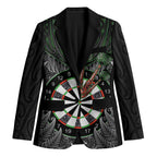 Personalised New Zealand Darts Blazer Dartboard Maori Fern Puhoro Art - Aussie Hoodie