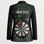 Personalised New Zealand Darts Blazer Dartboard Maori Fern Puhoro Art - Aussie Hoodie