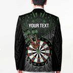 Personalised New Zealand Darts Blazer Dartboard Maori Fern Puhoro Art - Aussie Hoodie