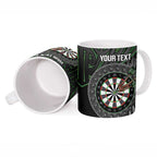 Personalised New Zealand Darts Ceramic Mug Dartboard Maori Fern Puhoro Art - Aussie Hoodie