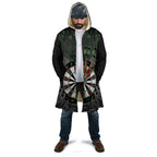 Personalised New Zealand Darts Cloak Dartboard Maori Fern Puhoro Art - Aussie Hoodie