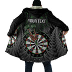 Personalised New Zealand Darts Cloak Dartboard Maori Fern Puhoro Art - Aussie Hoodie