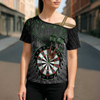 Personalised New Zealand Darts Cross Shoulder Shirt Dartboard Maori Fern Puhoro Art - Aussie Hoodie