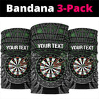 Personalised New Zealand Darts Neck Gaiter Dartboard Maori Fern Puhoro Art - Aussie Hoodie