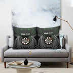 Personalised New Zealand Darts Pillow Cover Dartboard Maori Fern Puhoro Art - Aussie Hoodie