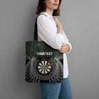 Personalised New Zealand Darts Tote Bag Dartboard Maori Fern Puhoro Art - Aussie Hoodie