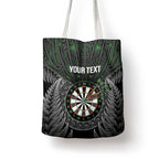 Personalised New Zealand Darts Tote Bag Dartboard Maori Fern Puhoro Art - Aussie Hoodie