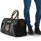 Personalised New Zealand Darts Travel Bag Dartboard Maori Fern Puhoro Art - Aussie Hoodie