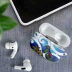 Kekeru New Zealand Matariki AirPods Case Kukupa Kowhai Maori New Year Blue Version