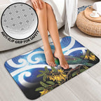 Kekeru New Zealand Matariki Bathroom Set Kukupa Kowhai Maori New Year Blue Version