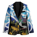 Kekeru New Zealand Matariki Blazer Kukupa Kowhai Maori New Year Blue Version