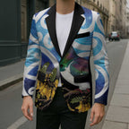Kekeru New Zealand Matariki Blazer Kukupa Kowhai Maori New Year Blue Version