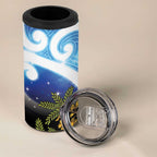 Kekeru New Zealand Matariki 4 in 1 Can Cooler Tumbler Kukupa Kowhai Maori New Year Blue Version