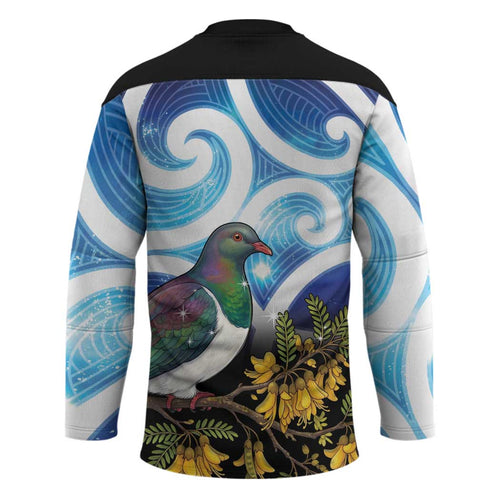 Kekeru New Zealand Matariki Hockey Jersey Kukupa Kowhai Maori New Year Blue Version