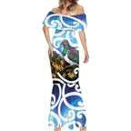 Kekeru New Zealand Matariki Mermaid Dress Kukupa Kowhai Maori New Year Blue Version