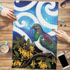 Kekeru New Zealand Matariki Puzzle Kukupa Kowhai Maori New Year Blue Version