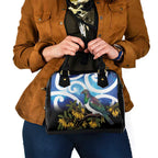 Kekeru New Zealand Matariki Shoulder Handbag Kukupa Kowhai Maori New Year Blue Version