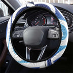 Kekeru New Zealand Matariki Steering Wheel Cover Kukupa Kowhai Maori New Year Blue Version