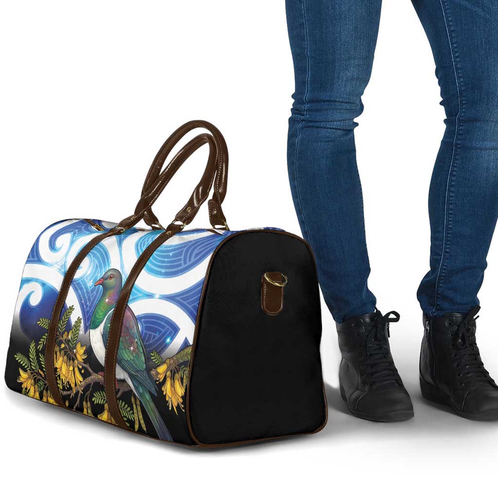Kekeru New Zealand Matariki Travel Bag Kukupa Kowhai Maori New Year Blue Version