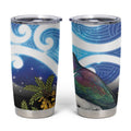 Kekeru New Zealand Matariki Tumbler Cup Kukupa Kowhai Maori New Year Blue Version