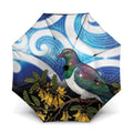 Kekeru New Zealand Matariki Umbrella Kukupa Kowhai Maori New Year Blue Version