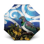 Kekeru New Zealand Matariki Umbrella Kukupa Kowhai Maori New Year Blue Version