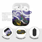 Kekeru New Zealand Matariki AirPods Case Kukupa Kowhai Maori New Year Purple Version