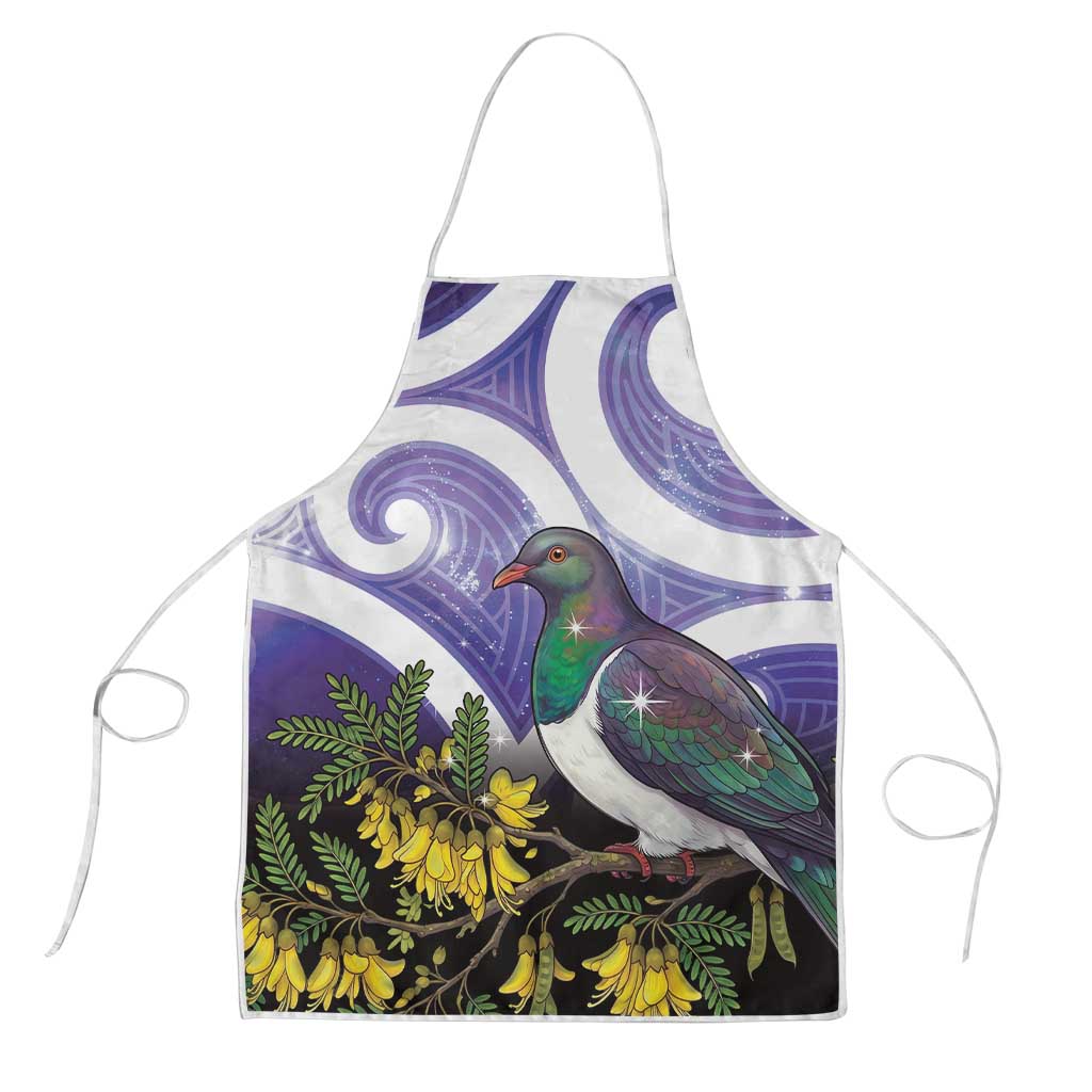 Kekeru New Zealand Matariki Apron Kukupa Kowhai Maori New Year Purple Version