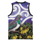 Kekeru New Zealand Matariki Basketball Jersey Kukupa Kowhai Maori New Year Purple Version