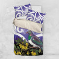 Kekeru New Zealand Matariki Bedding Set Kukupa Kowhai Maori New Year Purple Version