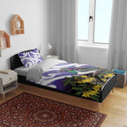 Kekeru New Zealand Matariki Bedding Set Kukupa Kowhai Maori New Year Purple Version