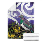 Kekeru New Zealand Matariki Blanket Kukupa Kowhai Maori New Year Purple Version