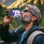 Kekeru New Zealand Matariki 4 in 1 Can Cooler Tumbler Kukupa Kowhai Maori New Year Purple Version