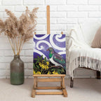 Kekeru New Zealand Matariki Canvas Wall Art Kukupa Kowhai Maori New Year Purple Version